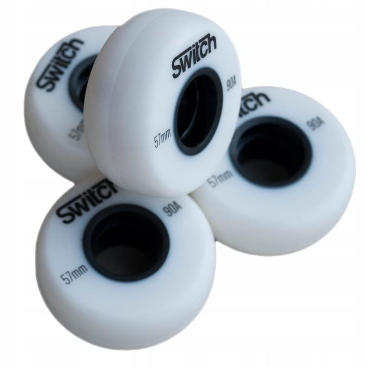 Roues rollers 57mm blanc agressive à forte densité pour amortir les sauts - 2