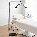 Hi_friend 23 inch Half Moon Lamp, Portable Esthetician Lash Light for Lash Tech, Eyelash Extension Arched LED Floor Light, Lashing Lamp for Beauty, Skincare, Lashes, Lash Tech Light, Tattoo Light