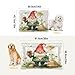 KJIZMO Gnome Dog Bed Mat, Soft Comfortable Warm Crate Pad with Anti-Slip Bottom, Machine Washable Pet Mattress for Pets Sleeping for Large Medium Dogs & Cats 24x18in