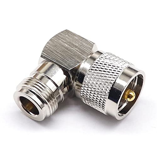 Adaptateur UHF mâle vers N coude femelle coaxial haute fréquence