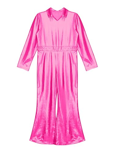 Disfraz completo para niñas metalizado Hot Pink 12 años miniatura 5