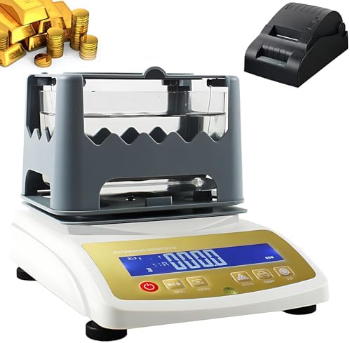 Precision Digital Scale & Electronic Weighing Kit - 0.01g Accuracy for Gold, Silver, & Gems, LCD Display, Includes 600K+ Printer - Perfect for Jewelers & Investors