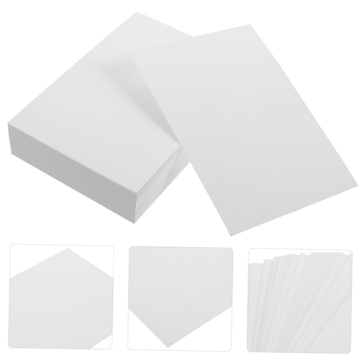 NUOBESTY 400 Blatt Fotopapier Fotokopierpapier Broschürenpapier Glänzendes Aufkleberpapier Fotopapier Fotoqualitätspapier Glänzendes Papier Druckerpapiere Druckpapiere Weiß