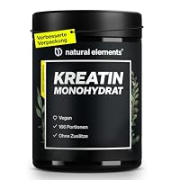 natural elements – natural elements Creatin Monohydrat – 500g ultrafeines Pulve