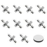 JAKOUE 10 PCS Magnetic Curtain Clips, Double Sided Magnets to Seal Gaps, Block Light & Keep Curtains Closed for Bedroom & Living Room
