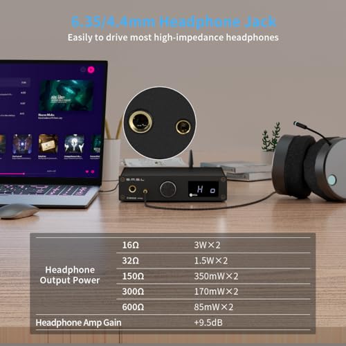 Image of SMSL C200 PRO DAC Headphone Amplifier, ES9039Q2M XU-316 HiFi MQA DAC Amp, DSD512 32Bit /768kHz, Type C USB /Opt /Coax /Bluetooth to RCA /TRS /4.4mm /6.35mm Headphone Amps for Gaming PS5 /Switch /PC