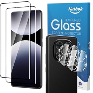 Natbok Redmi Note 14 Pro 3D Schutzglas 2+2 Stück