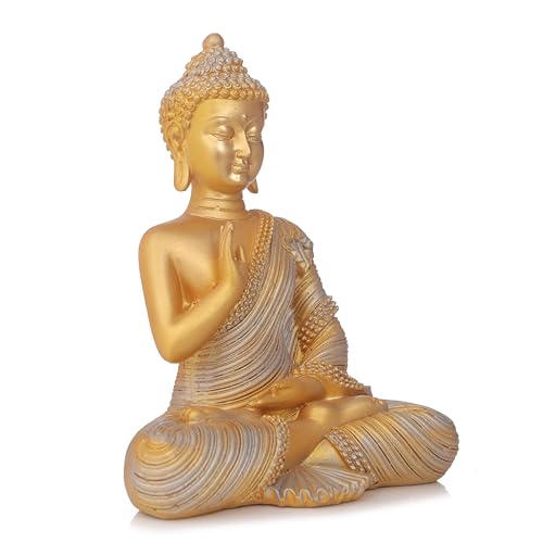 Swadeshi Decors New 21 Centimetre Meditating Sitting Buddha Statue showpiece Idol Home Decor Items for Living Room and Gifts Buddha Idol for Home & Office Decor 7 41GuYDQPHEL