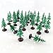 FAZHBARY 30 PCS Miniature Trees Miniature Christmas Tree Figurines for Crafts Plastic Trees Scenery Landscape Model Pine Tree Diorama Trees