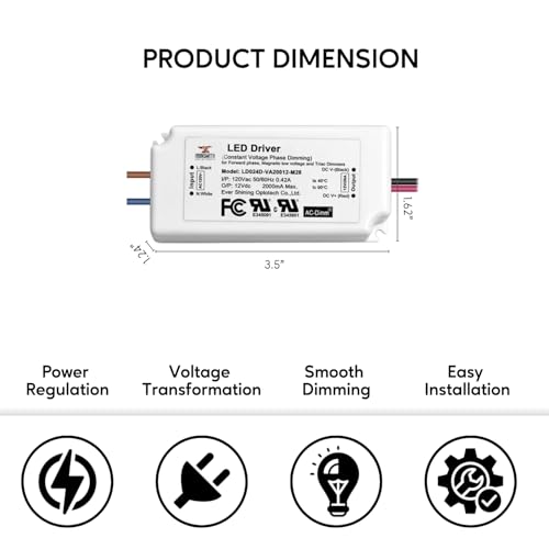 Image of 120 Volts -24V 24W | Constant Voltage LED Driver with Triac Dimming