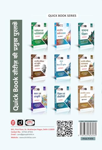 Image of Drishti CSAT Quick Book 8th Edition, Hindi Medium, Useful for UPSC & State PSC Prelims & Mains Exams, Edition for Civil Services Aptitude Test Preparation, UPSC Book 2026