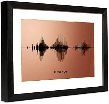 IGREAN I Love You Soundwave Art, Visible Voice Print, Bronze Gift...