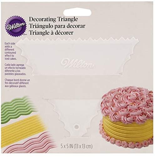 Wilton Plastic Cake Decorating Triangle, 5 x 5 Inches (Pack of 2)
