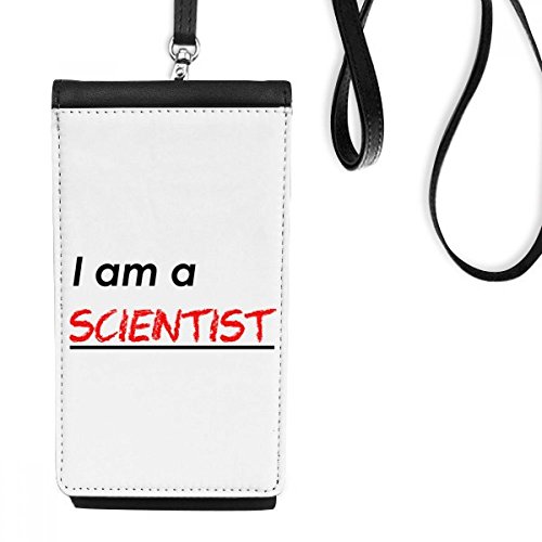 Sac à main suspendu scientifique faux cuir noir protège smartphone