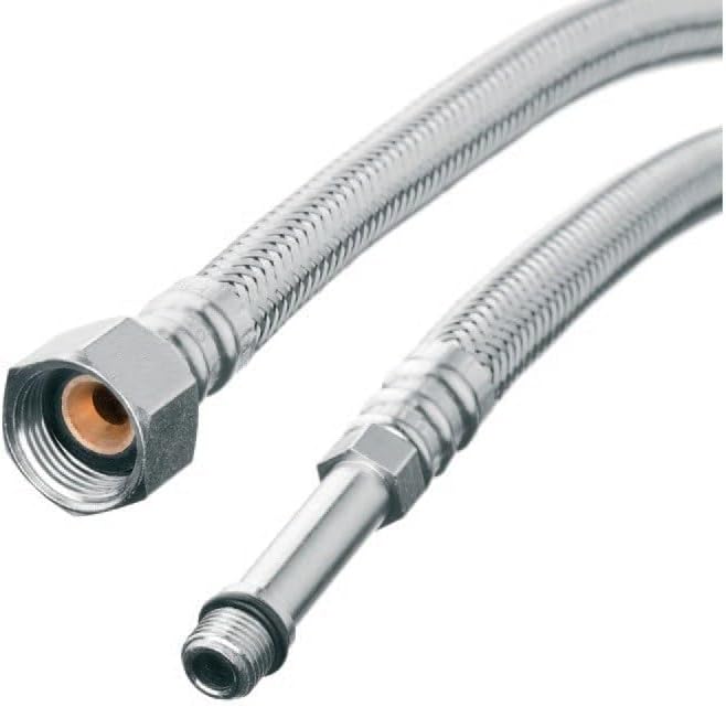 Flexi Flexible Kitchen Basin MonoBloc Tap Connector Hose Pipe 3/8" x M10x1 (1/4") 50cm Length