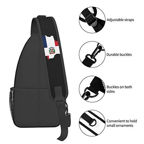 Mochila cruzada unisex negra miniatura 6