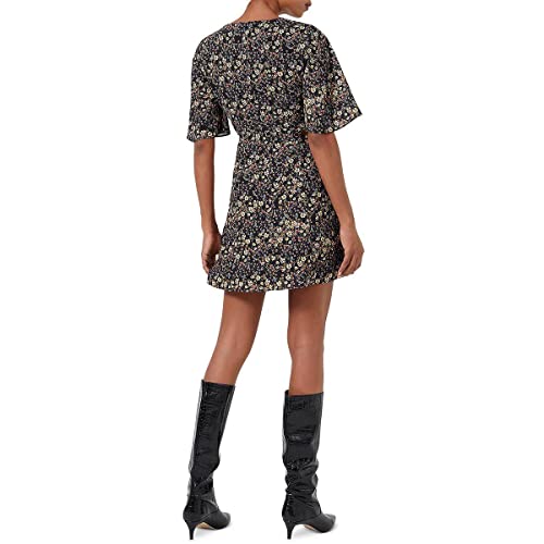 French Connection Womens Hallie Cut Out Above Knee Mini Dress Black 0 #TOP1
