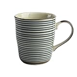 Caalio Ceramic Tea Cup Coffee Mug for Office and Home, Japanese Retro Style, Dishwasher and Microwav