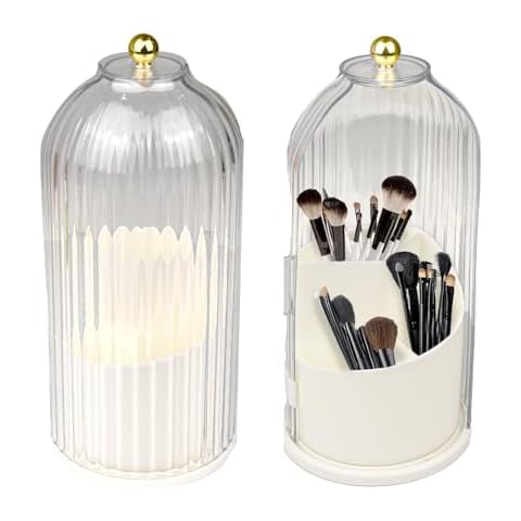 Surplex 360 Rotating Makeup Brush Holder Cover