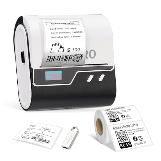 Versatile ORGBRO Thermal Barcode Label Maker