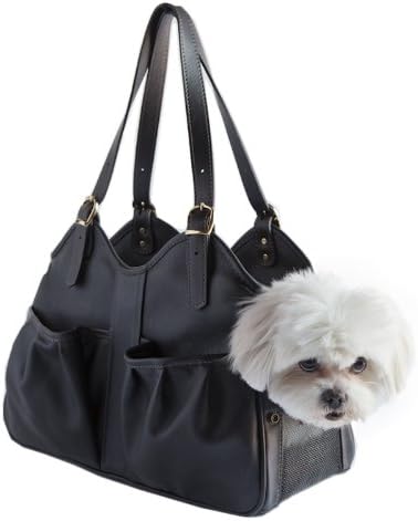 Metro Couture Leather Dog Carrier, Midnight, Small