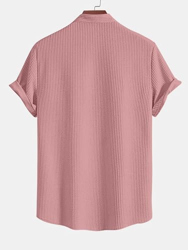 Image of GRECIILOOKS Men's Polycotton Regular Fit Casual Shirt | Stylish | Printed | Solid | Short Sleeve | Trendy (Available in Plus Size)