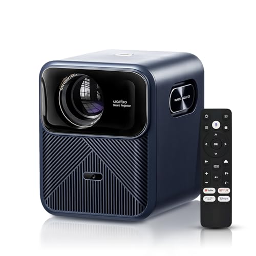 4K Android TV Projector: Wanbo Mozart 1 Pro Smart Projector with WiFi, Bluetooth, and 16W Speakers