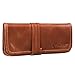 Produktbild STILORD 'Lenny' Federmäppchen Leder Vintage klein Lederetui Elegantes Lederaccessoire ideal als Stifteetui Schreibmappe und Geldbörse echtes Büffelleder, Farbe:Cognac - glänzend