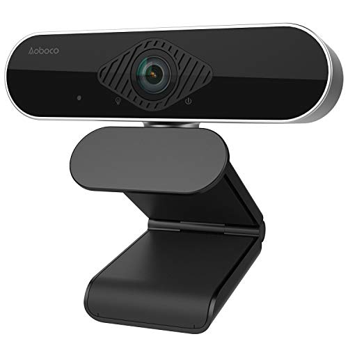 Auto-Focus Streaming Webcam, Aoboco Webcam for Stream HD 1080p, Noise-Concelling Mic 120-Degree Wide