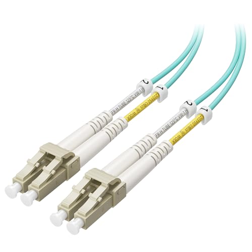 Cable Matters 40Gb OFNP Plenum Rated Multimode Duplex 50/125 OM3 Fiber Cable, LC to LC Fiber Optic Cable - 16.4ft / 5m