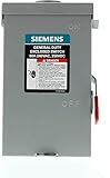 SIEMENS 2P 60A 240V General Duty Safety Switch Outdoor, Fusible