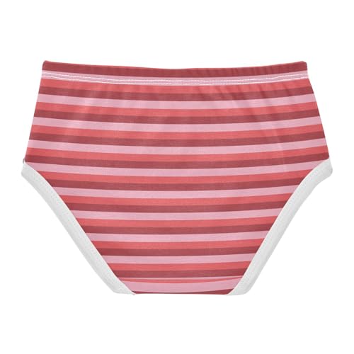 Red Pink Stripe Toddler Girls's Underwear 2T 23009162