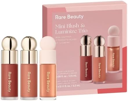 Rare Beauty Limited Edition Mini Blush & Luminize Trio - Beloved - Virtue - Enliven - New In Box