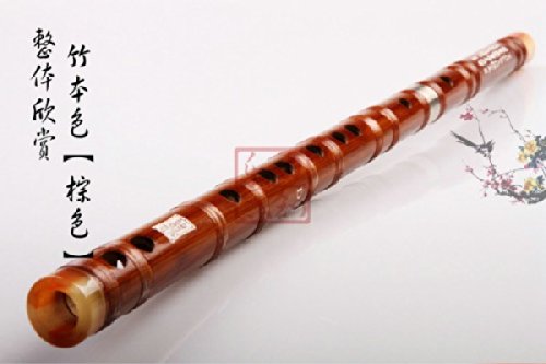 E Key Exquisite Bitter Bamboo Flute cinese Dizi Strumento 2 sezioni w/Accesseries