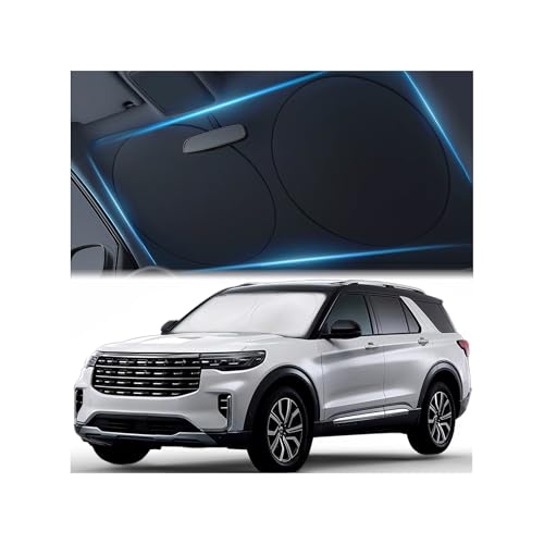 Magnelex Car Windshield Sunshade – Double-Layer Design for 2X Heat Blocking, Blocks UV Rays, Foldable Sun Shade for Cars, Trucks & SUVs, Keeps Interior Cooler, Large (63 x 33.8 in)