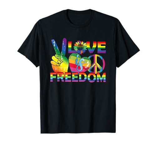 L'amour, c'est la liberté LGBT Pride - L'amour gagne le mois de la fierté LGBTQ T-Shirt