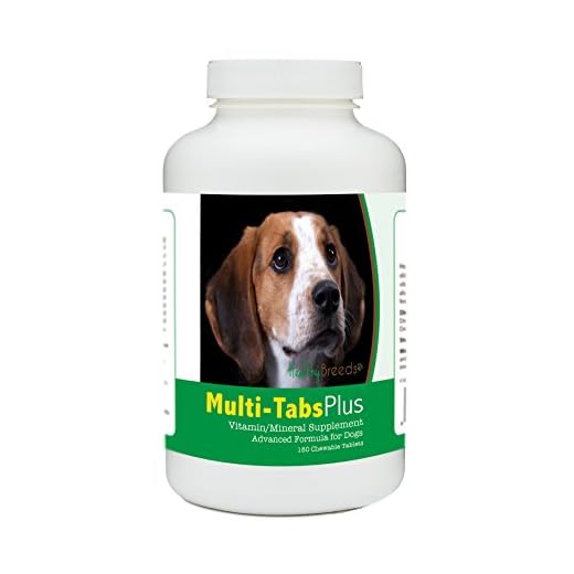 Healthy Breeds American English Coonhound Multi-Tabs Plus Chewable Tablets 180 Count