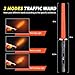 ULTRAFIRE 18-Inch Signal Wand Traffic Control LED Flashlight, 1000 Lumen with Red Flashing Mode, Orange Finish, 3 Modes Traffic Wand Flash Llight for Parking, Airport, Fire Police Duty, Emergency