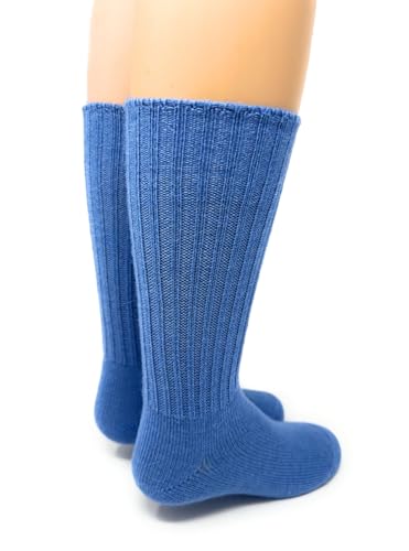 WARRIOR ALPACA SOCKS - Superfine Alpaca Wool Socks For Boy's And Girl's - Cuff-able Crew - Solid – Ribbed2