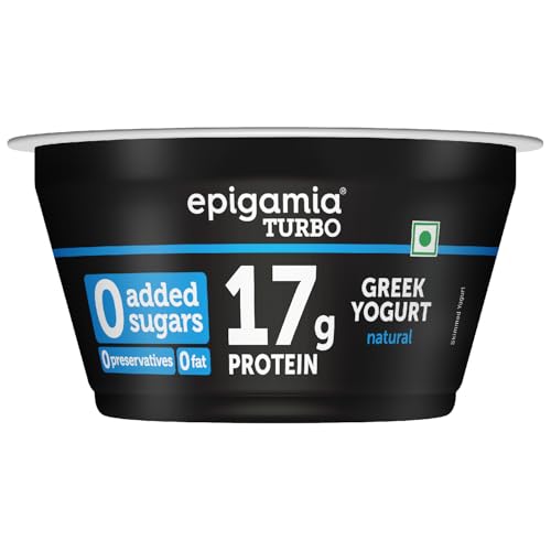 Image of Epigamia 17g Protein Turbo Yogurt, Natural - 140g