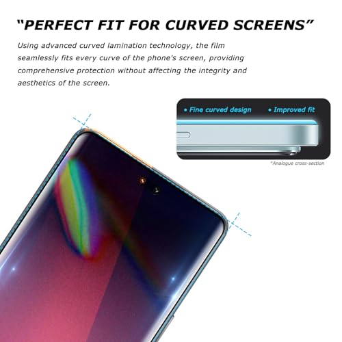 TailTech Screen Protector for Honor 200 Pro Tempered Glass, 3D Full Coverage, Curved Tempered Glass for Honor 200 Pro, Pack of 2 - Image 3