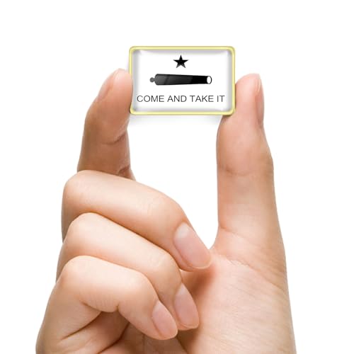 Image of 6 /12 /50 /100Pcs Gonzales Flag Come and Take It Lapel Pins Bulk - Metal Texas Gonzalez Brooch Badge Souvenir for Men Women Clothes Bags Hats
