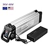 YLuBik 36v Ebike Battery, Electric Bike 36V 17.5AH Lithium Battery Pack with 3A Charger and Safe Lock, Silver Aluminum Case Complete Installation Kit Max 750W (36V) #3