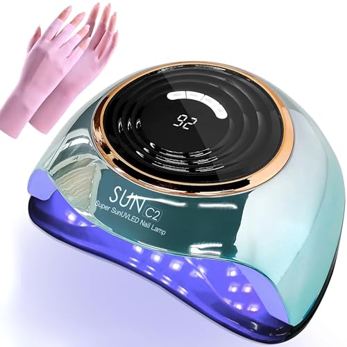 SUN C2 Lampara Led Uñas Semipermanentes | Lampara de Uñas Profesional de 63 leds y 288 W | Catalizador Uñas de Gel | Lampara Uñas Gel | Lampara Uñas Semipermanentes para Manicura | Secador de Uñas
