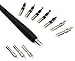 Plotube Calligraphy Pen Set - Includes Wooden Dip Pen, Antique Brass Holder, 11 Nibs, 4 Ink Bottle and Beginner's Manual