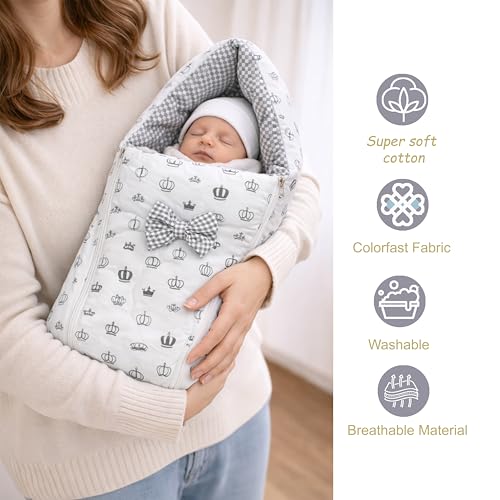 Image of Infantbond by fareto All Season use Baby Essentials Combo | Baby Products | Baby Gift Set | Baby Combo Set for new Born (0-6months)(Pack of 41) (Grey Taj)