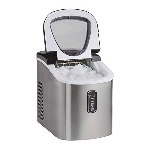 Automatische Eiswürfelmaschine Infrarotsensor Macht 10kg/22lbs pro 24 Stunden 112W Eismaschine mit Soft-Touch-Steuerung…