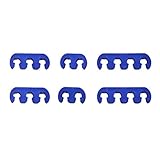 AUTO_ACCESSORY SDENSHI 6 Stück Zündkabel Trenner, Zündkerzen Draht Separator 7mm 8mm 9mm Universal Fit für Chevy Ford - Blau