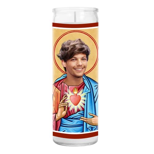 Louis Celebrity Glass Jar Candle – Unscented Handmade Soy Wax Votive Candle – Unique Gift for Music Lovers – Home Decor Collectible for Living Room & Office – 8 Inch Deal
