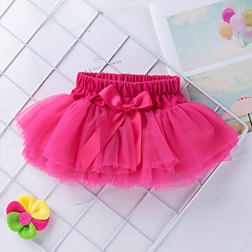 Image of Anbaby Baby Girls Soft Tutu Skirt Toddler Ruffled Pants Diaper Cover